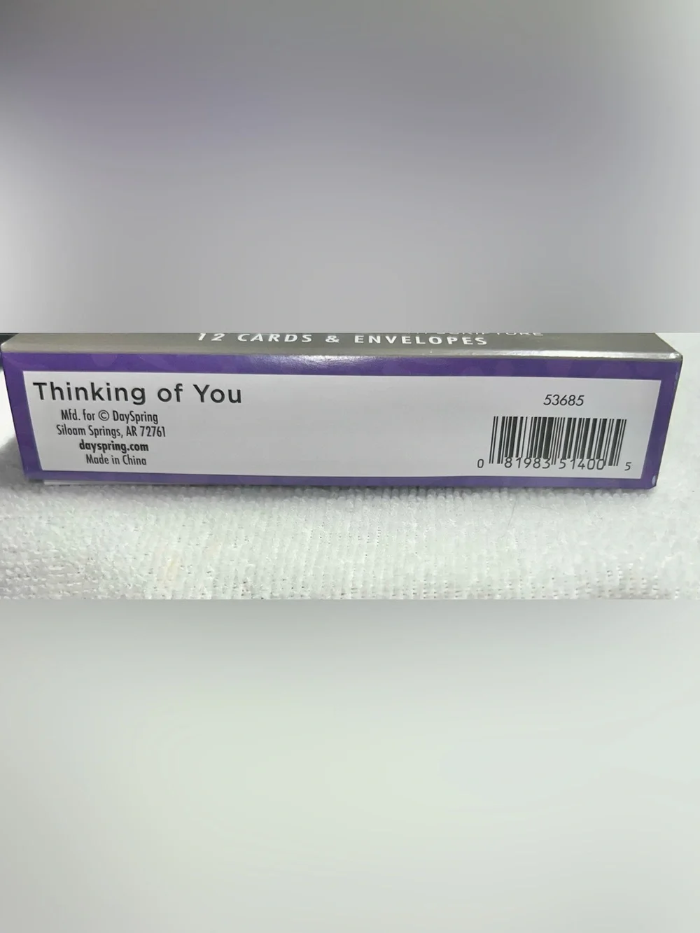 DaySpring Thinking of You - God's Love - 12 Boxed Cards; KJV - NEW